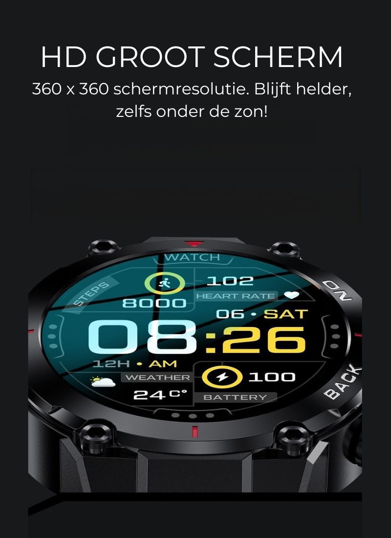 Smartwatch Pro W50 | Track je gezondheid